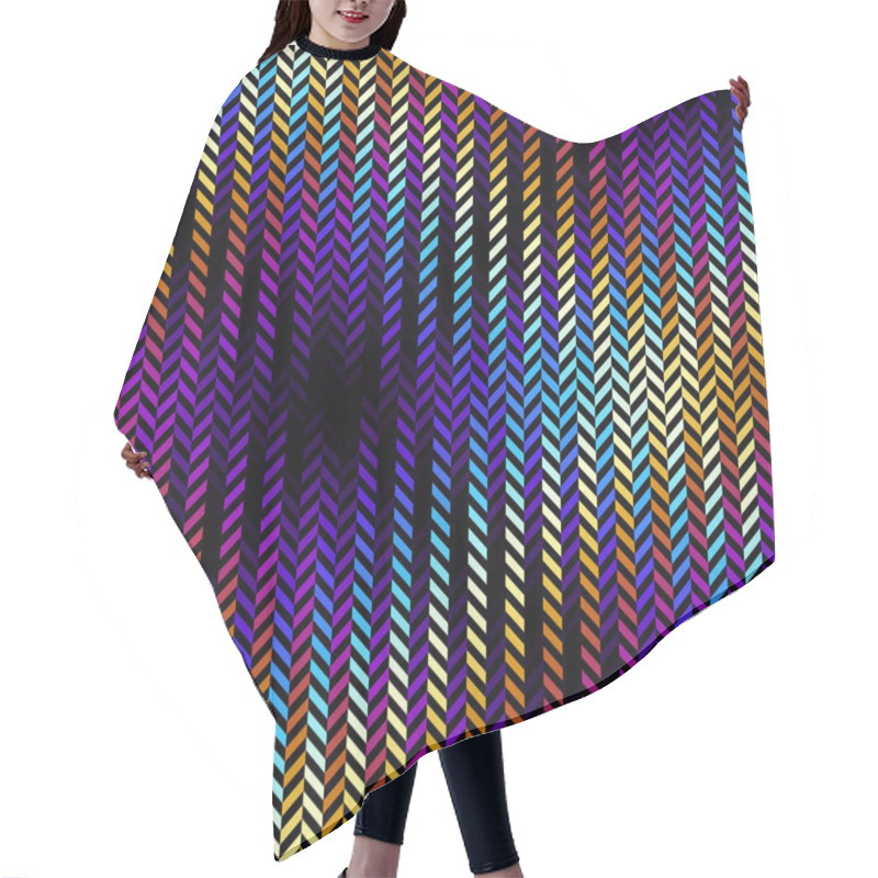 Personality  Geometric Abstract Pattern In Low Poly Style. Hair Cutting Cape