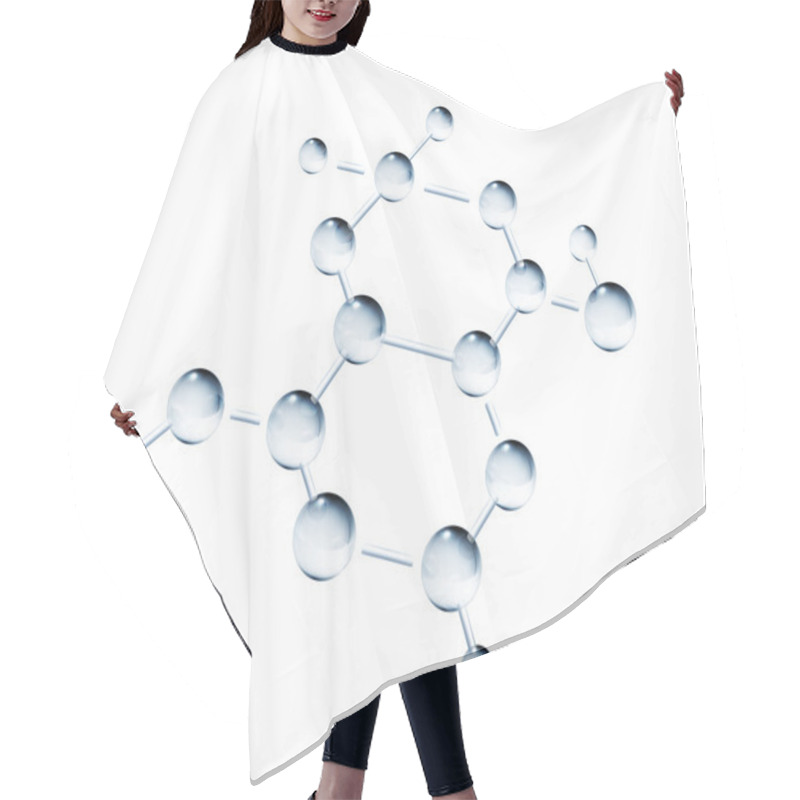 Personality  Abstract Molecule Hair Cutting Cape