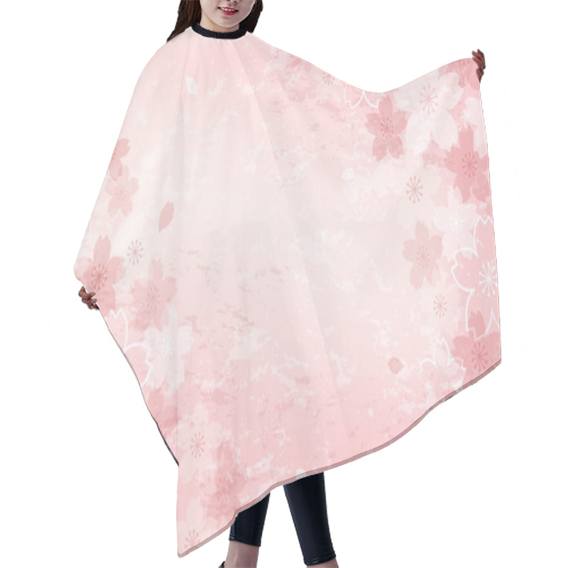 Personality  Shabby Chic Cherry Blossom Background Hair Cutting Cape