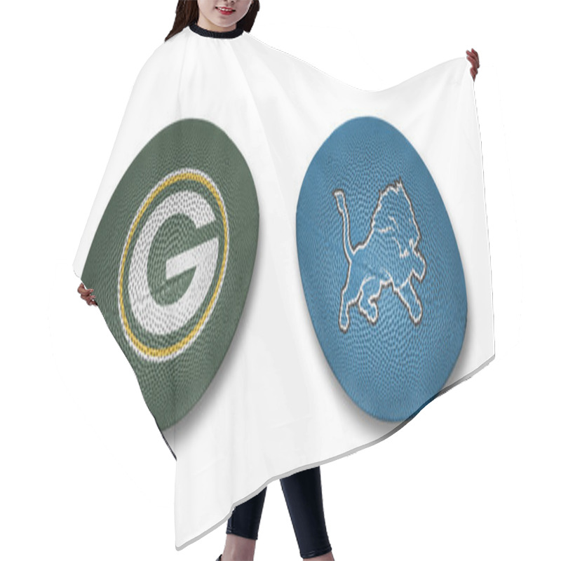 Personality  Packers Vs Lions Hair Cutting Cape