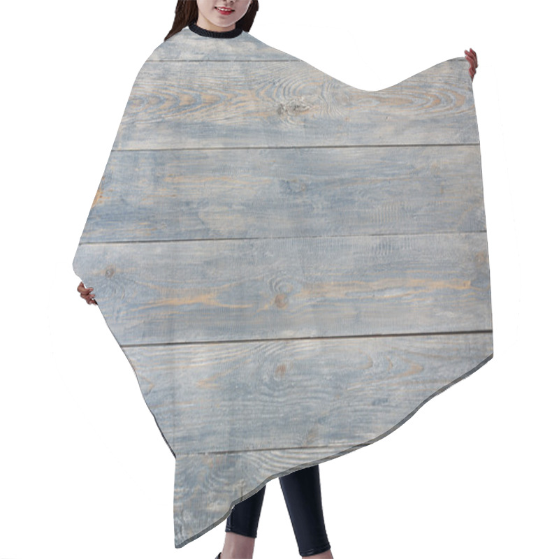 Personality  Serenity Blue Wood Texture And Background. Hair Cutting Cape