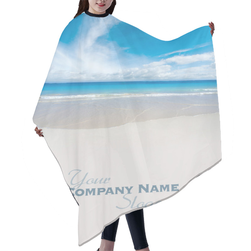 Personality  Beach Background Hair Cutting Cape