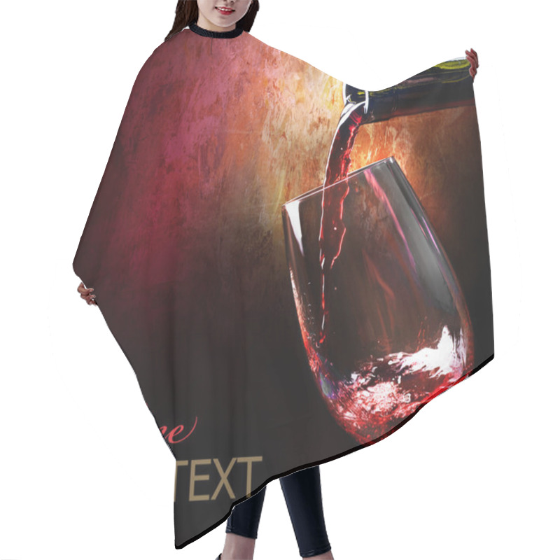 Personality  Red Wine Hair Cutting Cape