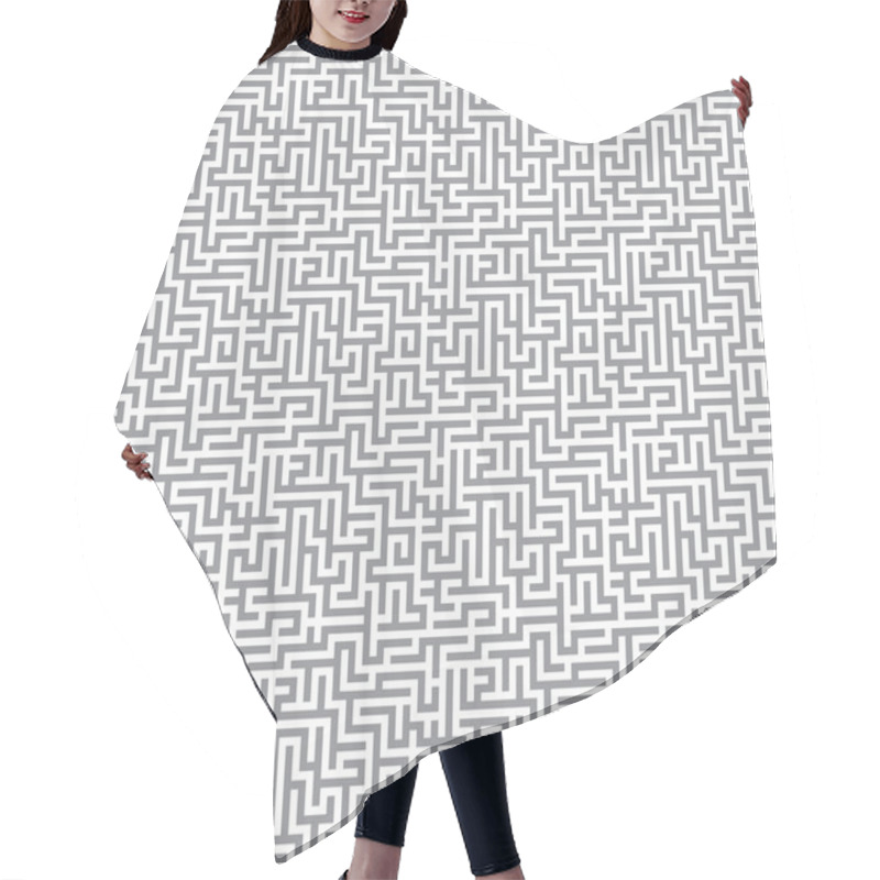 Personality  Maze Background Hair Cutting Cape