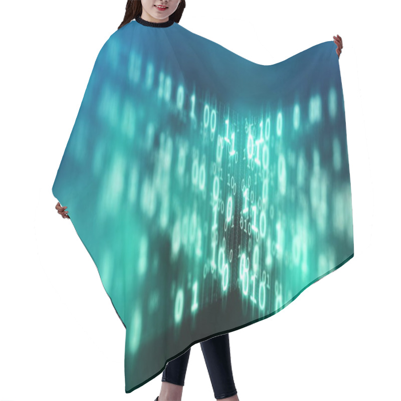 Personality  Internet Data Code Concept Hair Cutting Cape