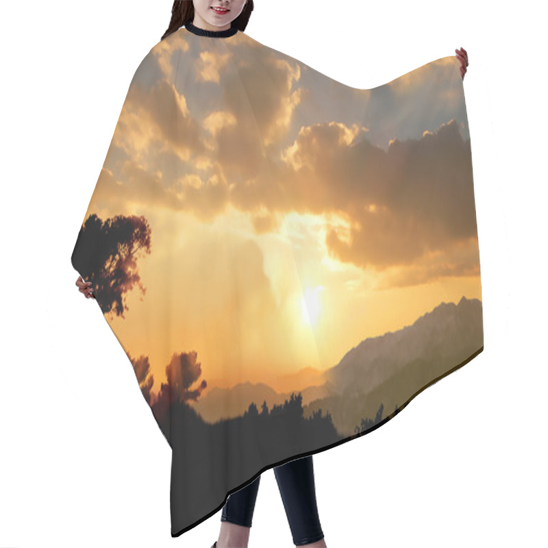 Personality  Sunset In Shady Hills Hair Cutting Cape