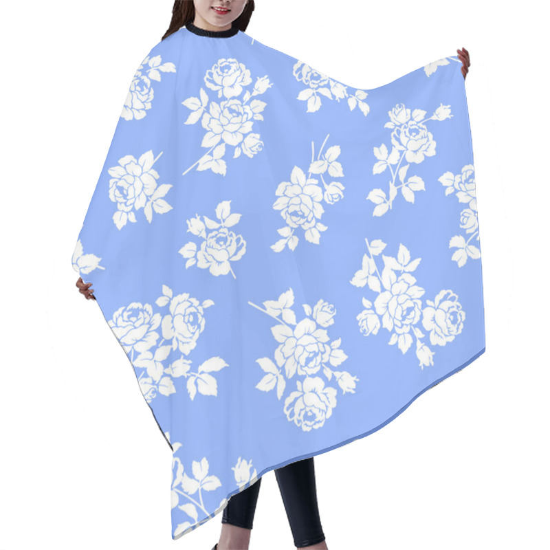 Personality  Rose Flower Pattern, Hair Cutting Cape