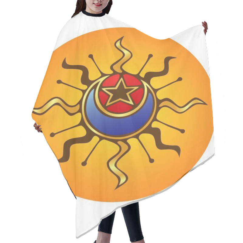 Personality  Sun, Moon, Star Hair Cutting Cape