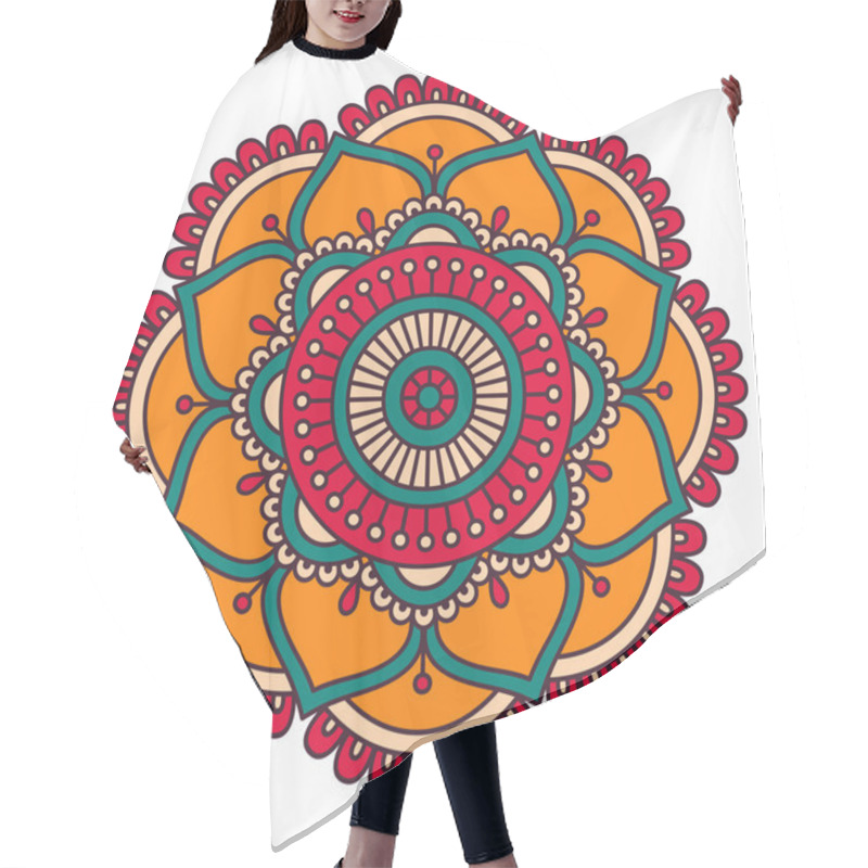 Personality  Ornament Beautiful  Card With Mandala Hair Cutting Cape