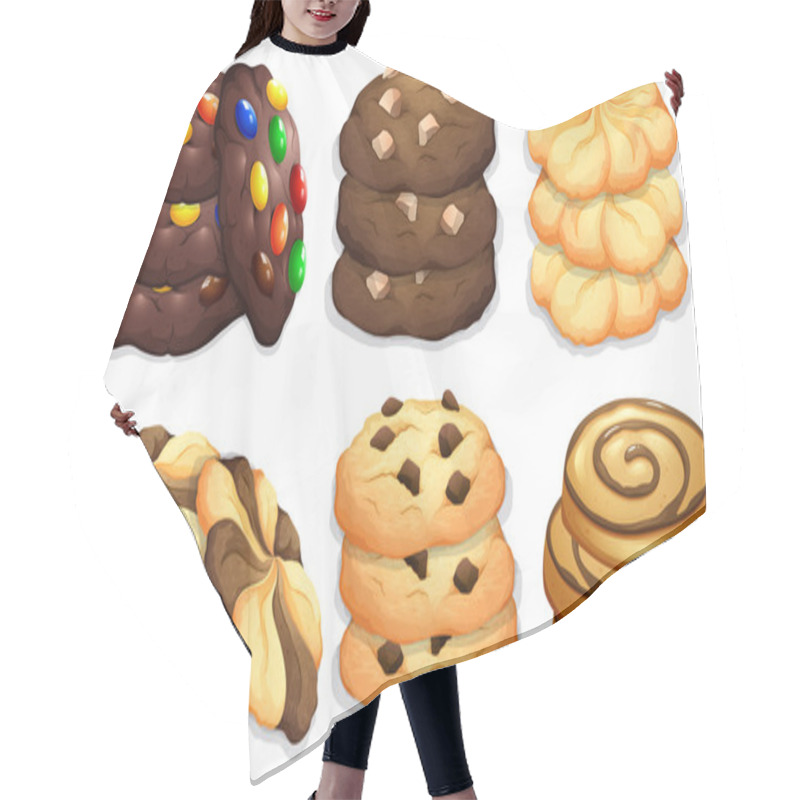 Personality  Different Flavour Of Cookies Hair Cutting Cape