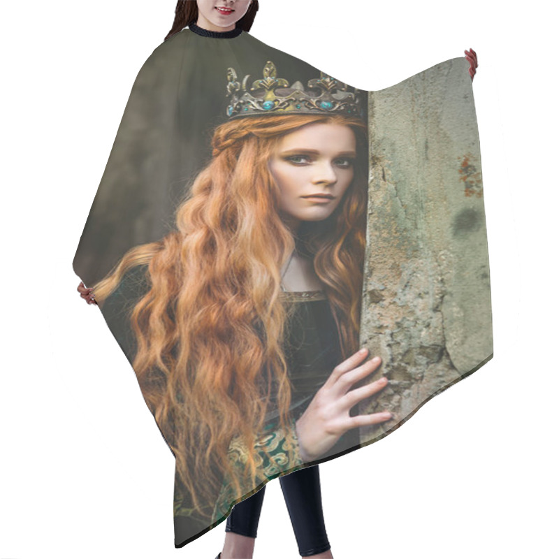 Personality  Ginger Queen Near The Castle Hair Cutting Cape