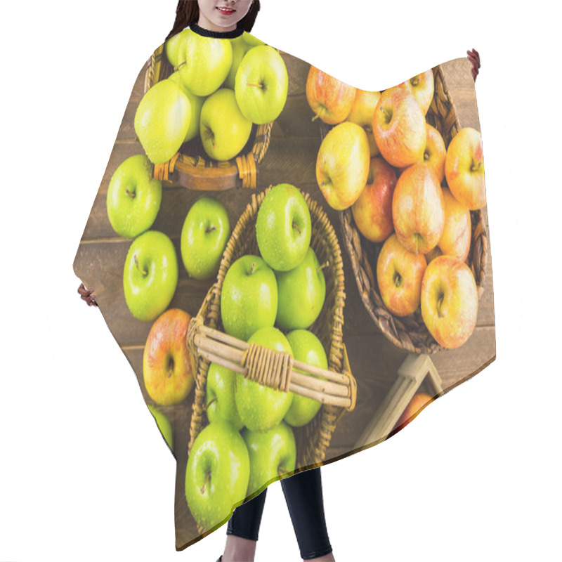 Personality  Variety Of Organic Apples Hair Cutting Cape