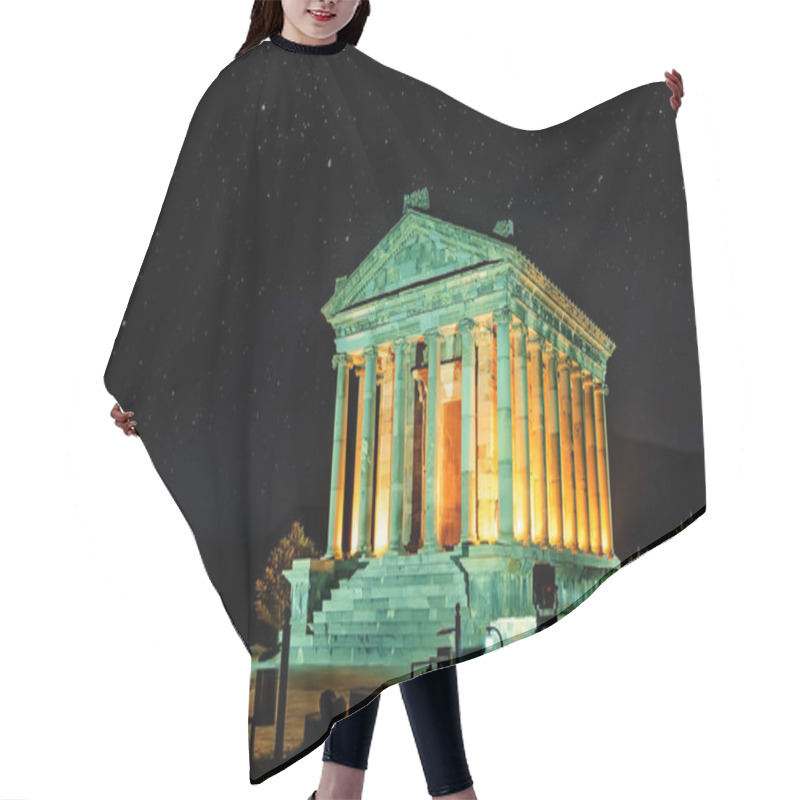 Personality  Night View Of  Garni Pagan Temple, The Hellenistic Temple In Republic Of Armenia Hair Cutting Cape