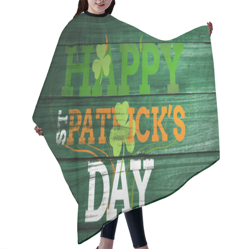 Personality  Composite Image Of Patricks Day Greeting Hair Cutting Cape