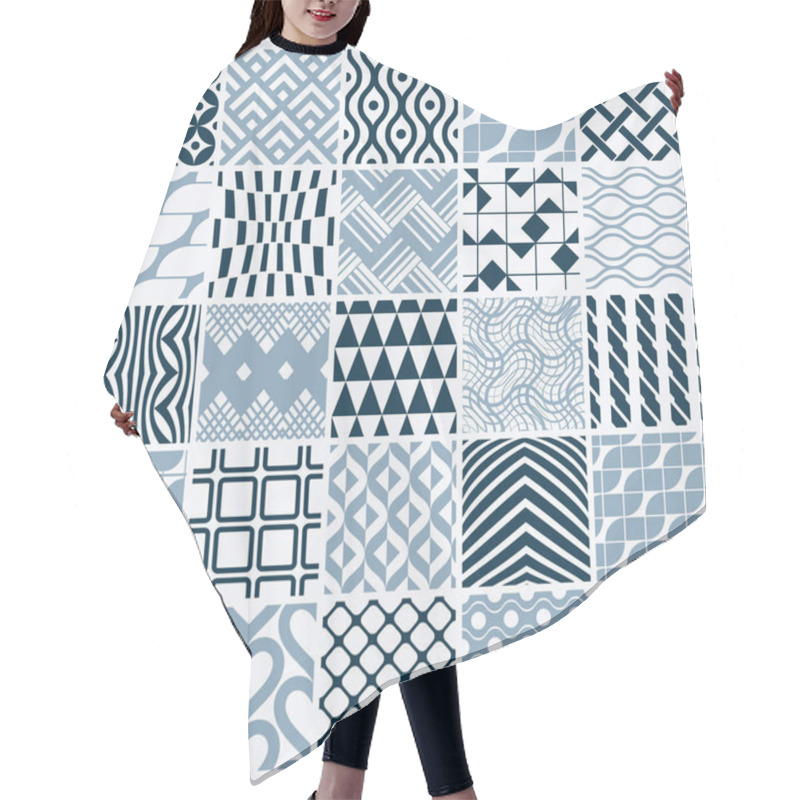 Personality  Seamless Geometric Patterns Set Hair Cutting Cape