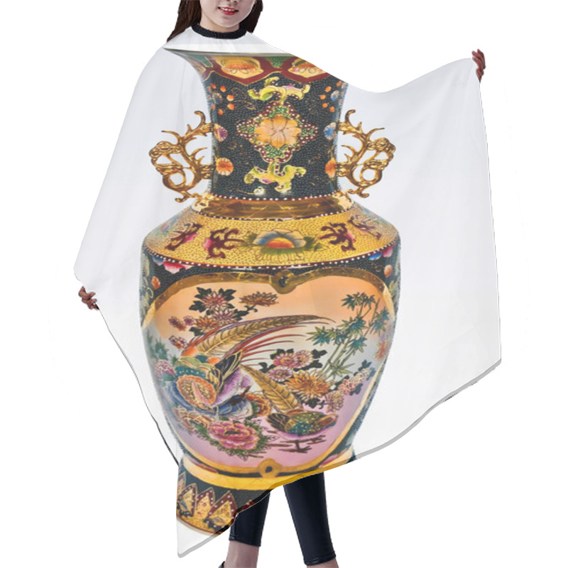 Personality  Chinese Vase Hair Cutting Cape