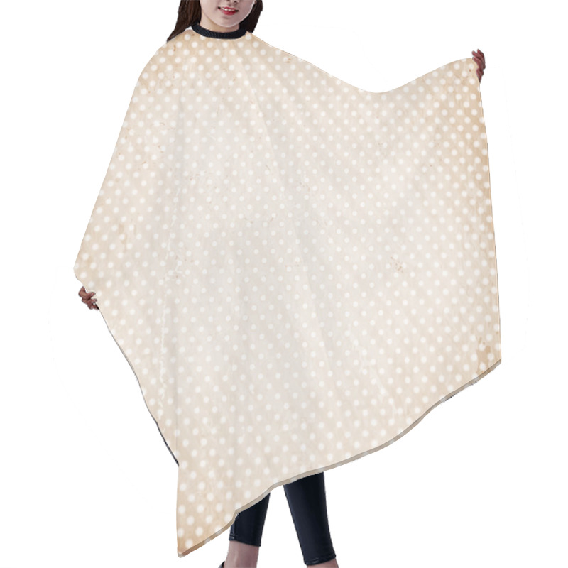 Personality  Distressed Background With Dots Hair Cutting Cape