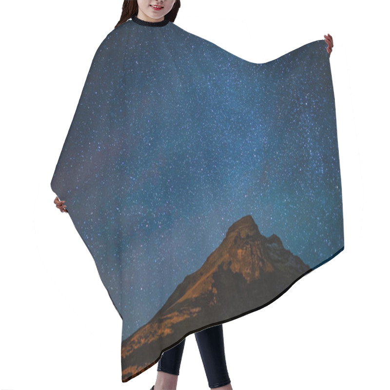 Personality  Snow-covered Mountains Of The Starry Sky And Iceland Hair Cutting Cape