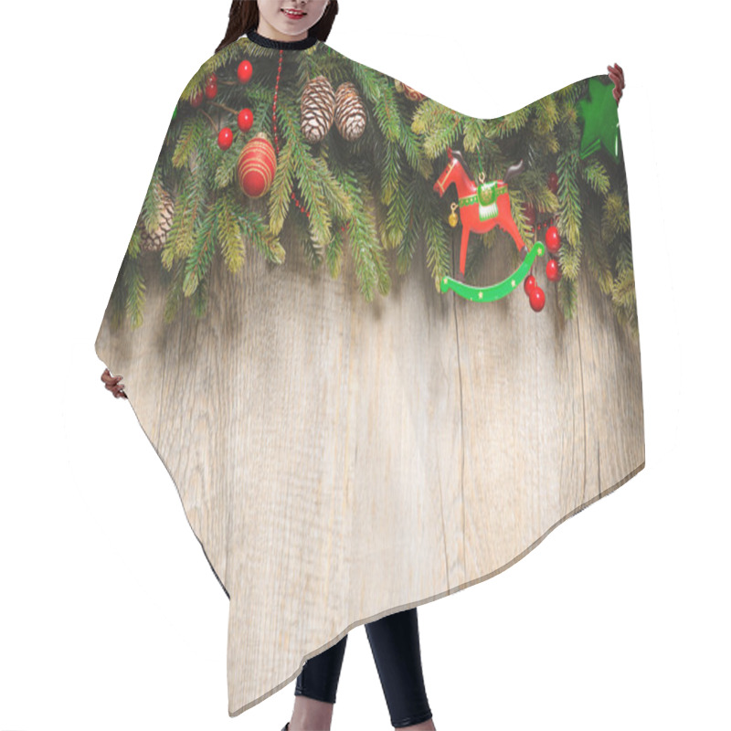 Personality  Christmas Decoration Hair Cutting Cape