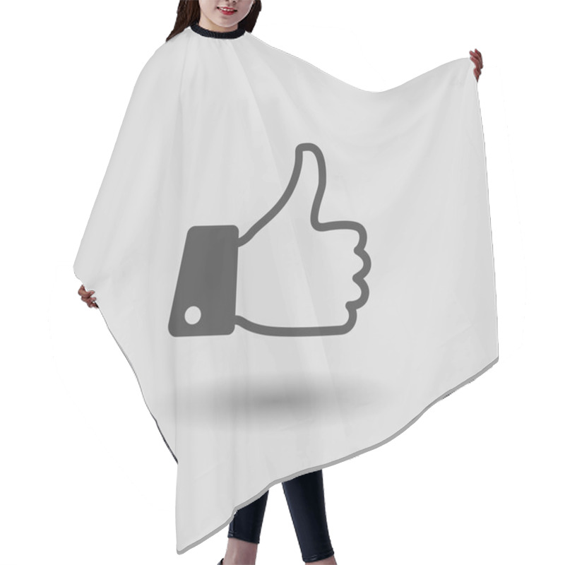 Personality  Pictograph Of Like Icon Hair Cutting Cape