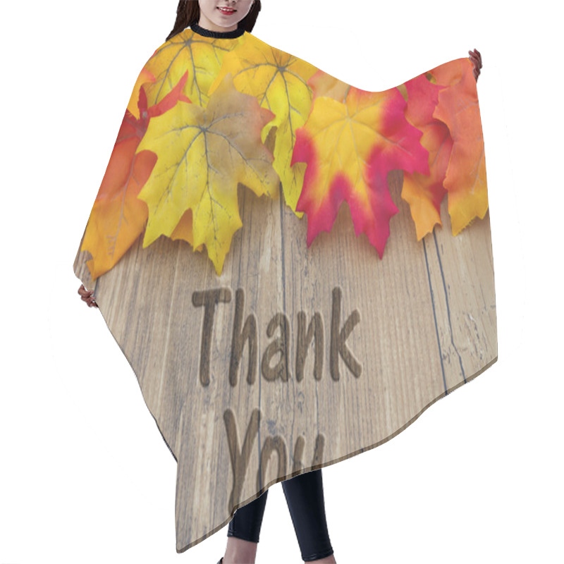 Personality  Thank You Message Hair Cutting Cape