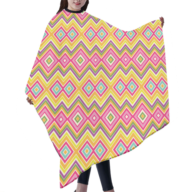 Personality  Zigzag Seamless Pattern Hair Cutting Cape