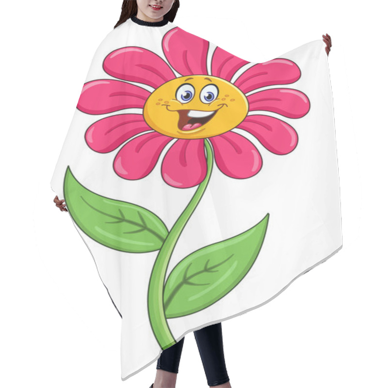 Personality  Cartoon Flower Hair Cutting Cape