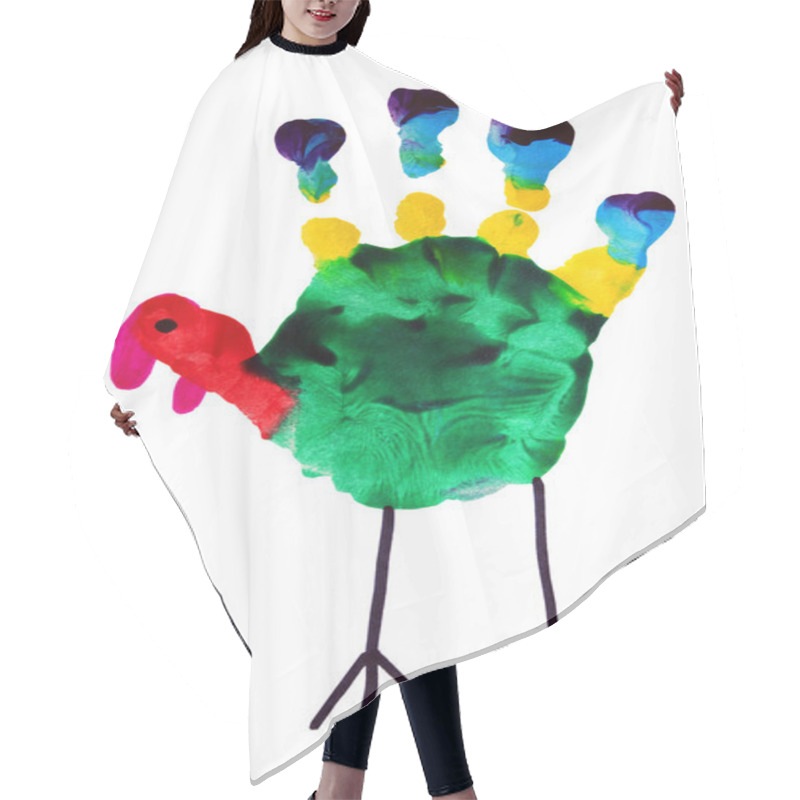 Personality  Thanksgiving Turkey Child Art Hair Cutting Cape