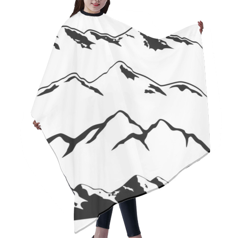 Personality  Mountain Peaks Hair Cutting Cape