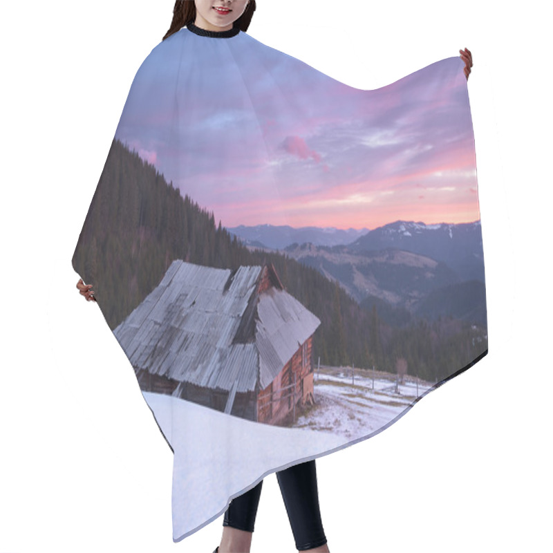 Personality  Spring Landscape With Old House Hair Cutting Cape