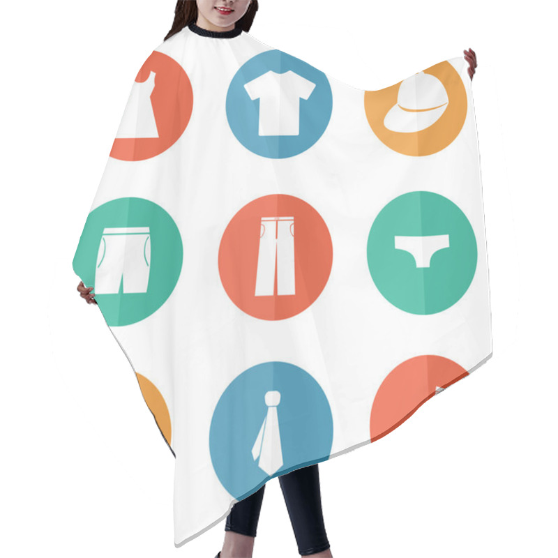 Personality  Clothes Icons Hair Cutting Cape