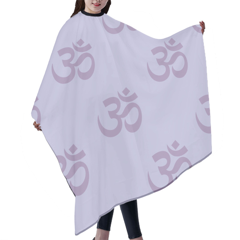 Personality  Ohm Pattern Hair Cutting Cape