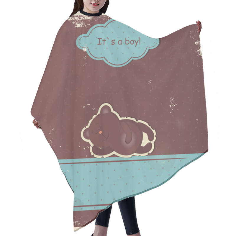 Personality  Cute Baby Boy Shower Hair Cutting Cape