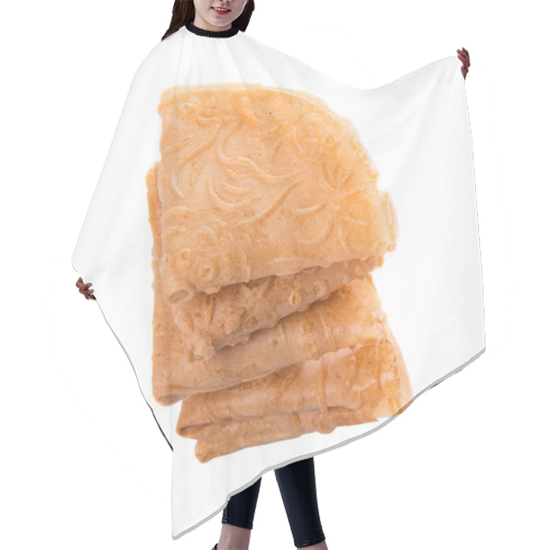 Personality  Kuih Kapit Or Chinese Love Letter Biscuit Hair Cutting Cape