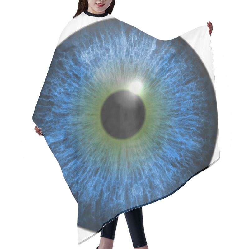 Personality  Eye Iris Generated Hires Texture Hair Cutting Cape