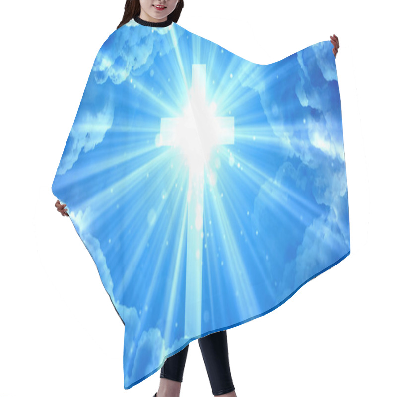 Personality  Worship And Prayer Based Cinematic Clouds And Light Rays Background Useful For Divine, Spiritual, Fantasy Concepts. Hair Cutting Cape