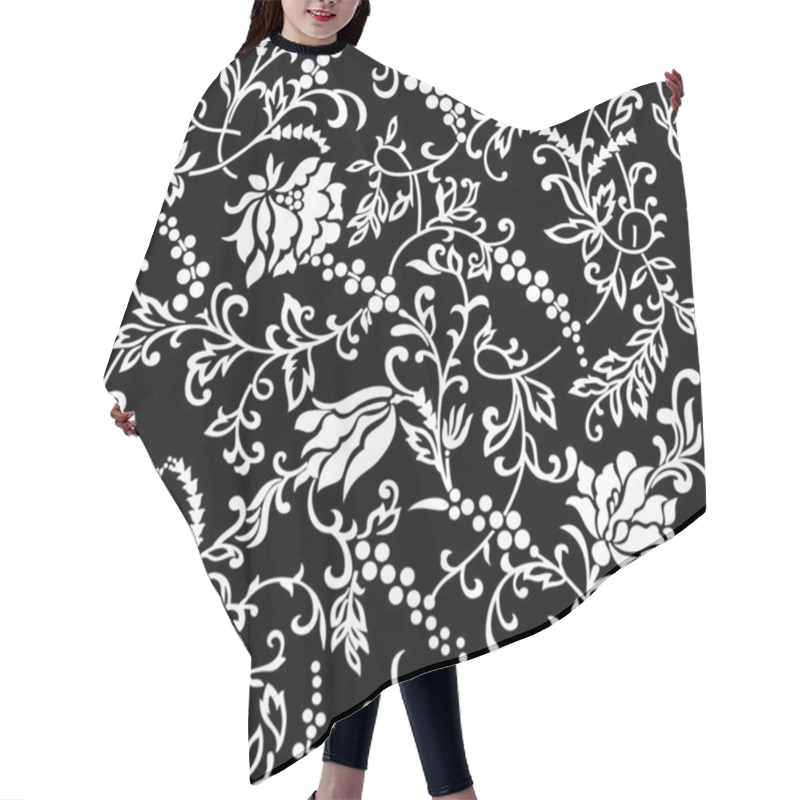 Personality  Vector Seamless Floral Background Hair Cutting Cape