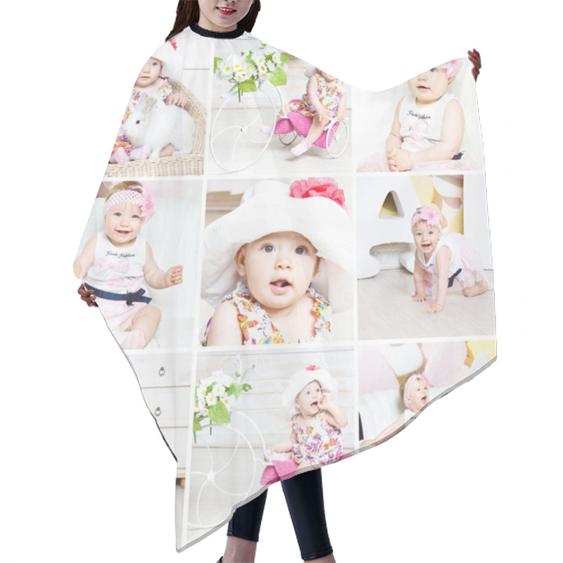 Personality  Baby Collage Hair Cutting Cape