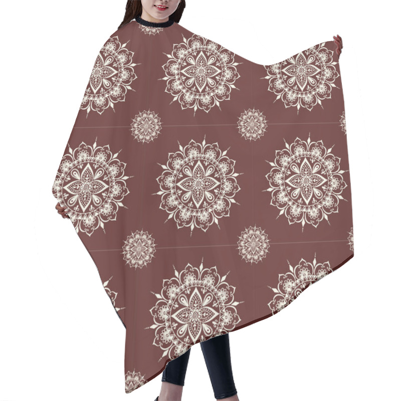 Personality  Mehendi Pattern Illustration Hair Cutting Cape