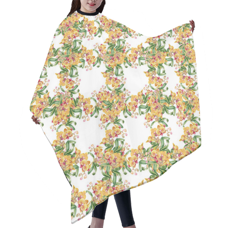 Personality  Flower Pattern Hair Cutting Cape