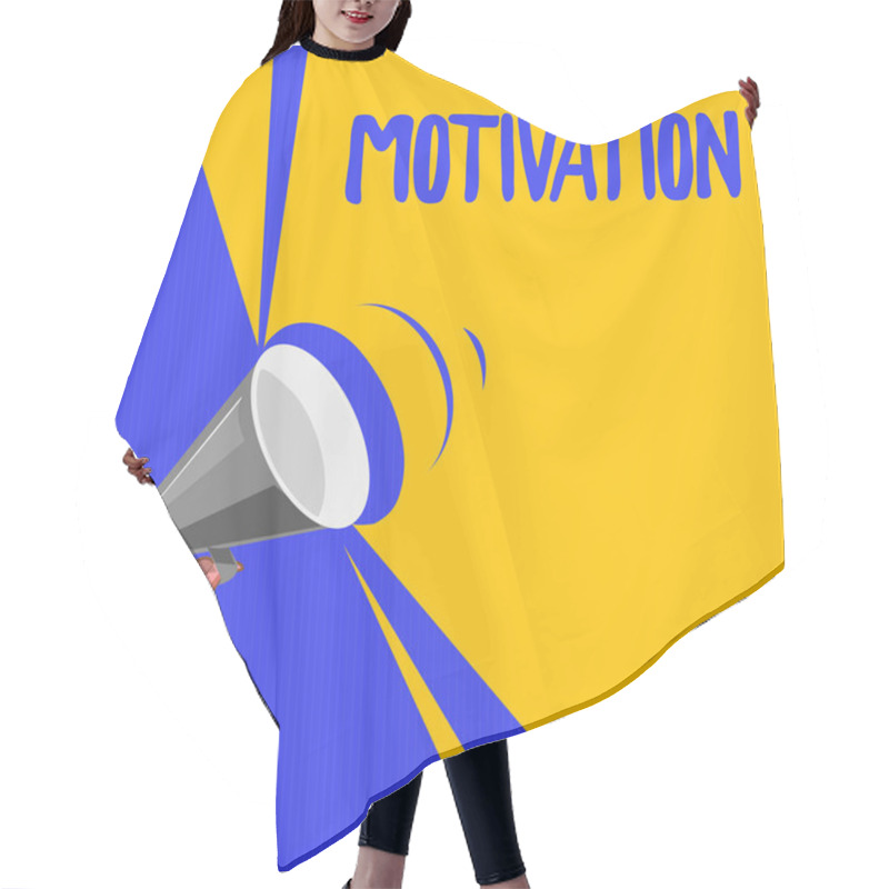 Personality  Word Writing Text Motivation. Business Concept For Reasons For Acting Behaving In A Particular Way Supporting Facts Hair Cutting Cape