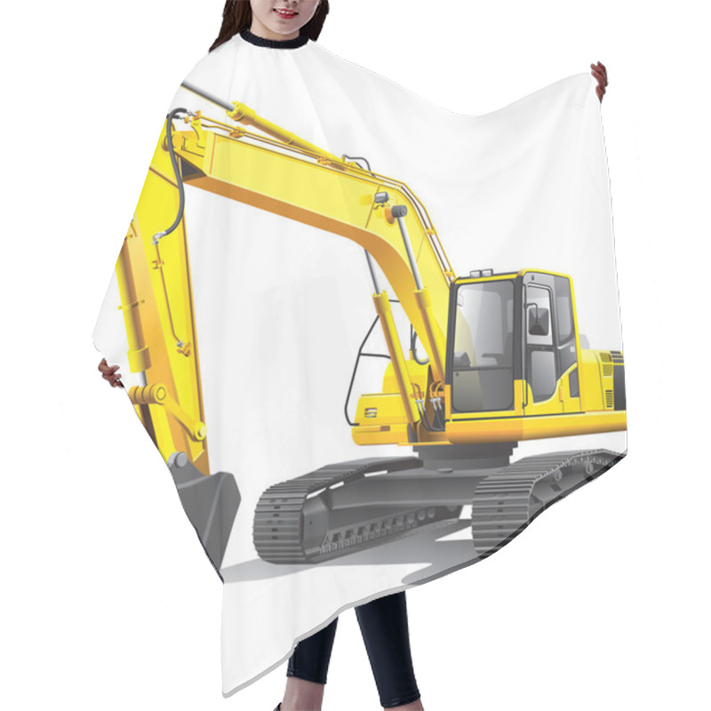 Personality  Large Excavator Hair Cutting Cape