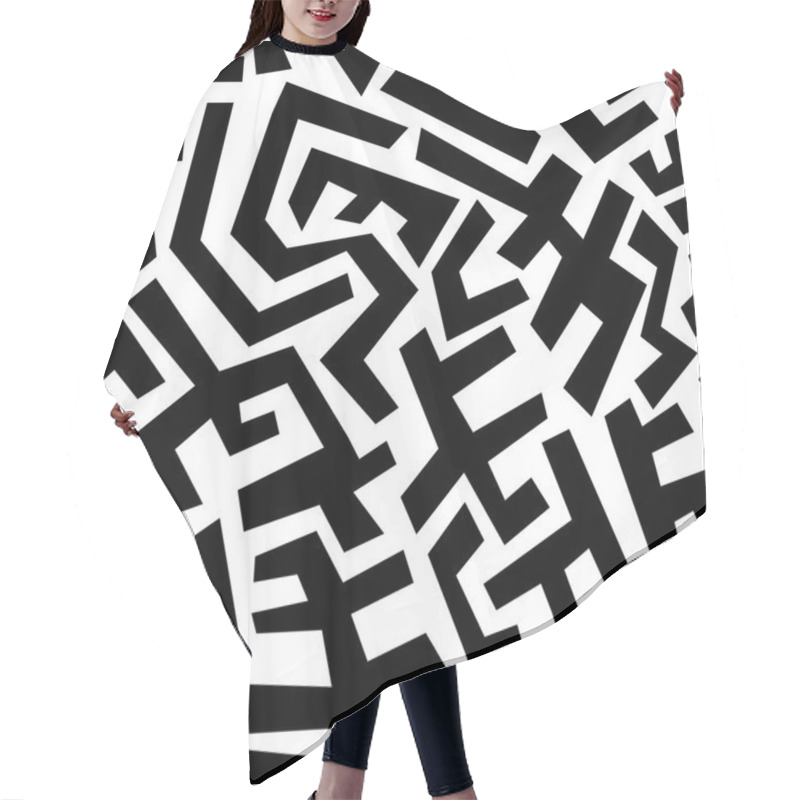 Personality  Seamless Pattern Hair Cutting Cape