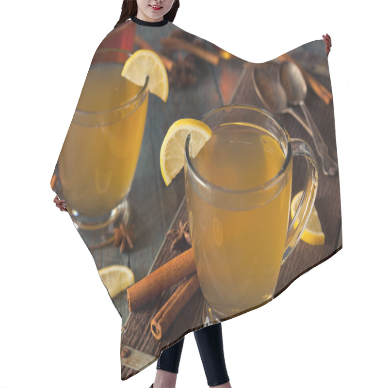 Personality  Warm Hot Toddy With Lemon Hair Cutting Cape