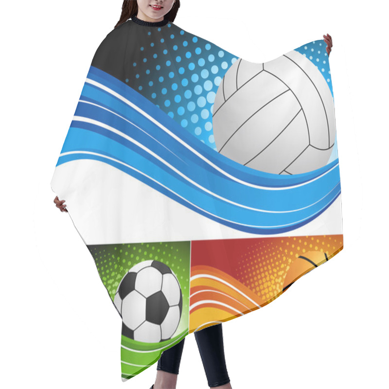 Personality  Set Sport Background Hair Cutting Cape