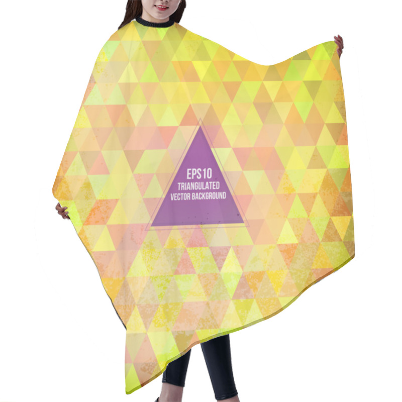 Personality  Triangle Pattern Background Hair Cutting Cape