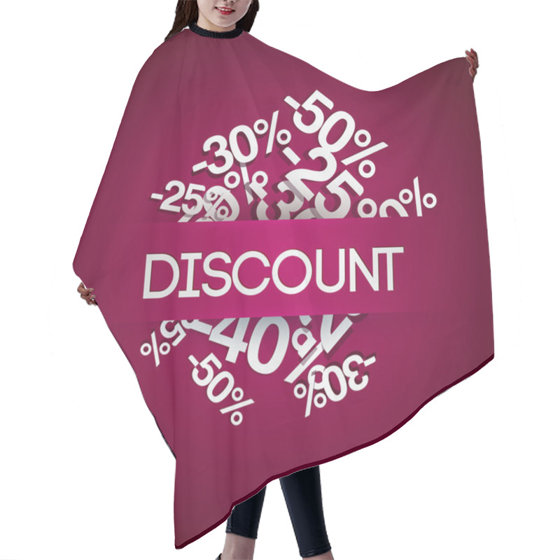 Personality  Background With Percent Discount. Hair Cutting Cape