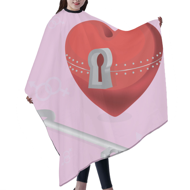 Personality  Heart With A Secret Hair Cutting Cape