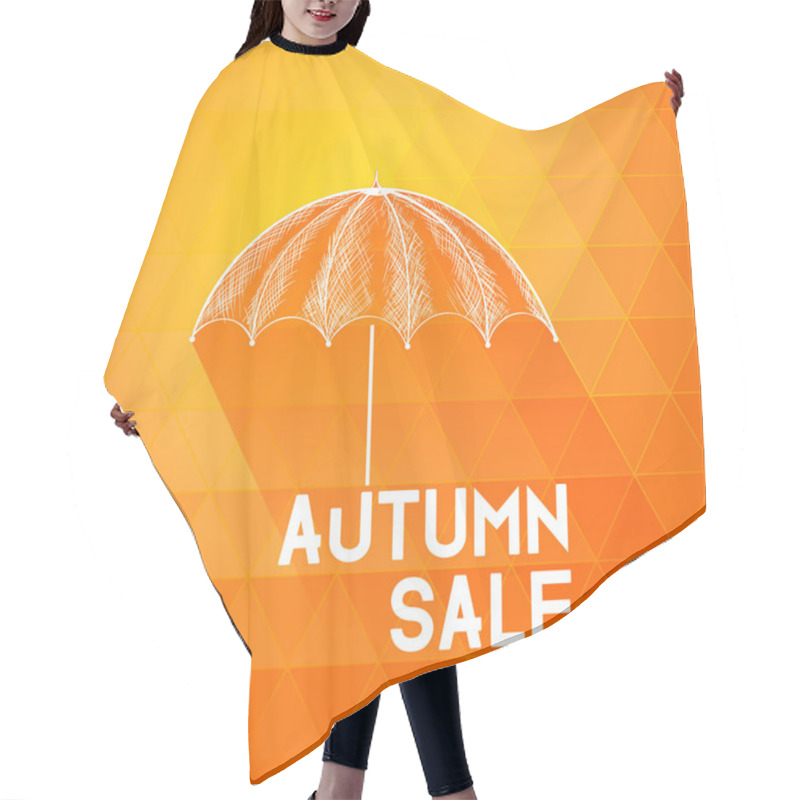 Personality  Autumn Background With Umbrella Hair Cutting Cape