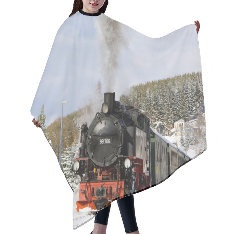 Personality  Steam Train, Germany Hair Cutting Cape